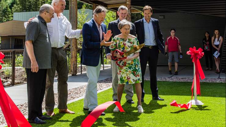 Ribbon cutting at Aspen Music Festival