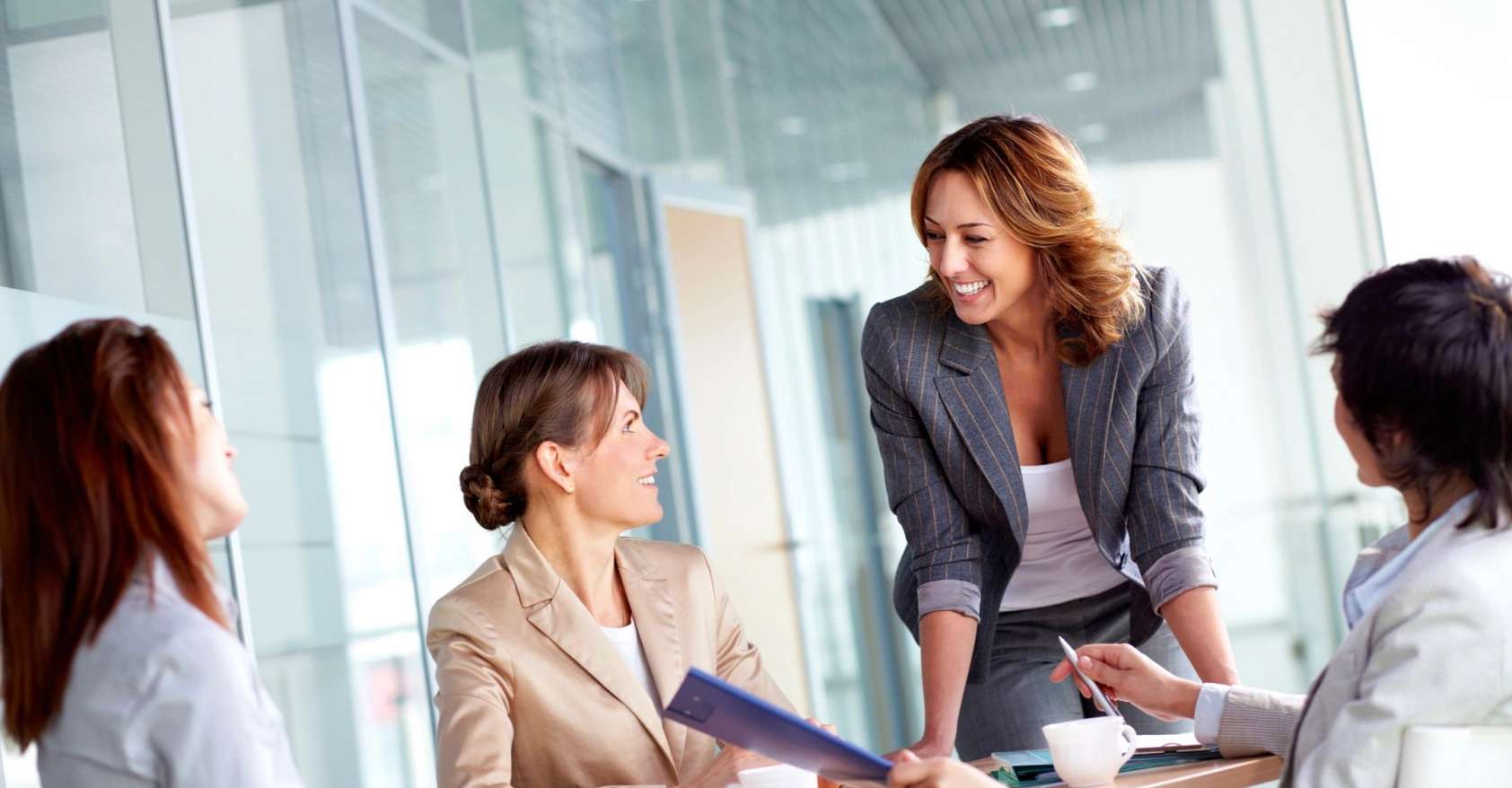 Four Professional Women in a Meeting